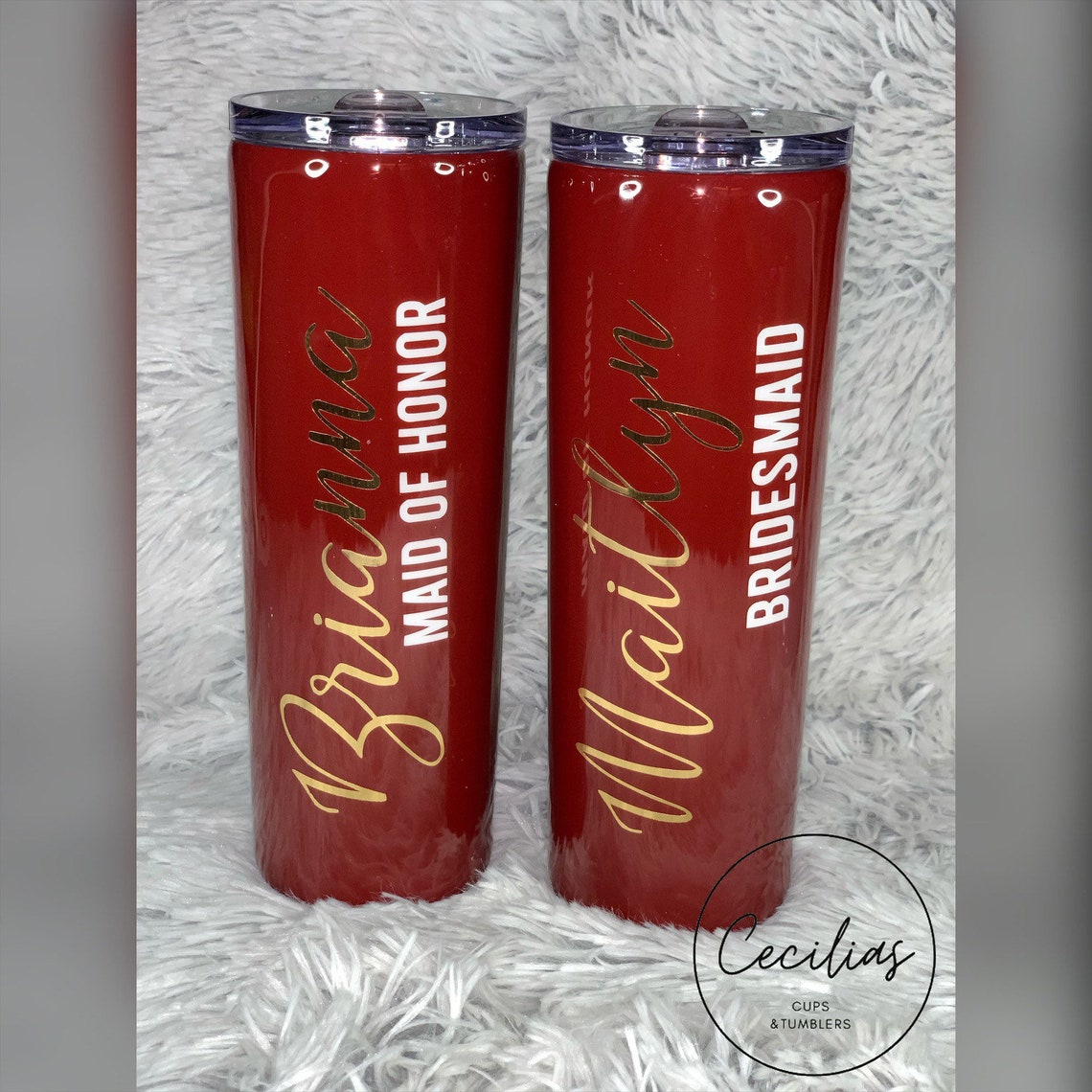 Bride / Bridesmaid Tumblers Etsy