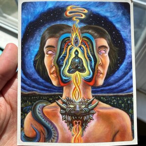 Psychedelic Painting Sticker (Splitting the Veil)