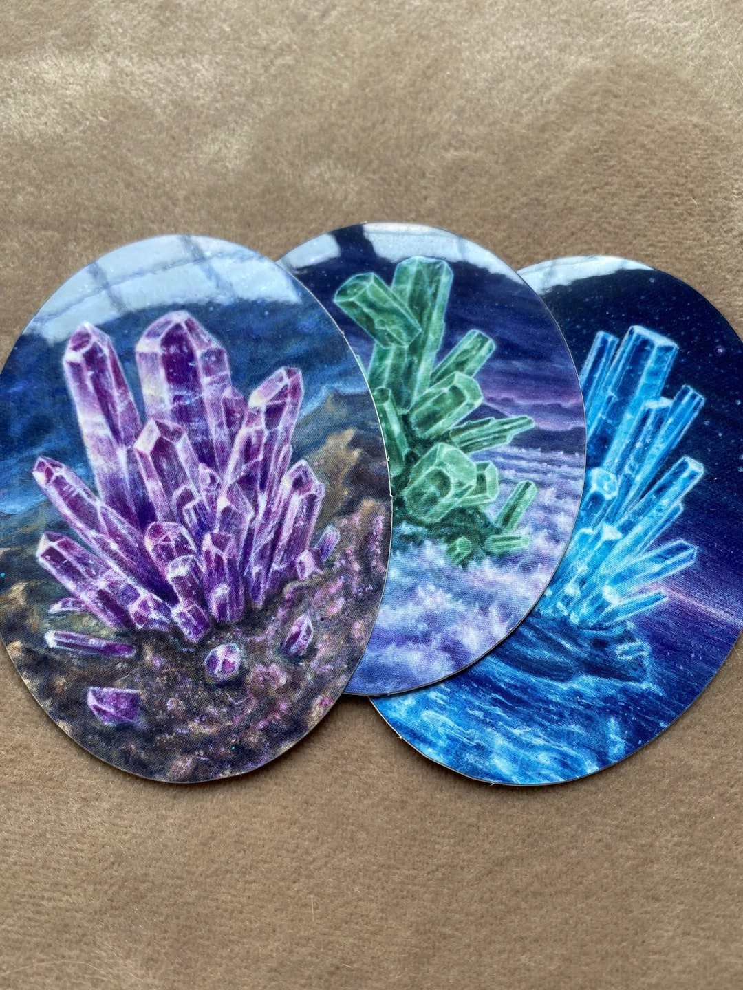 Crystal Syickers Crystal Art Sticker Pack - Crystal Paintings - Midnight Bloom Series - Etsy