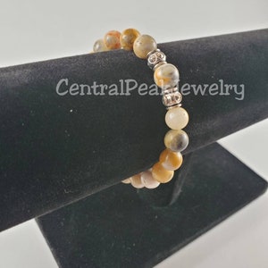Unisex Crazy Lace Agate Bracelet