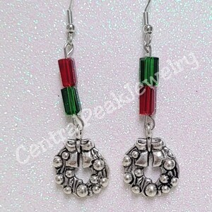 Christmas Wreath Earrings