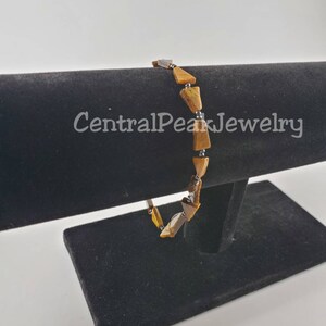 Unisex Tiger&#39;s Eye and Hematite Bracelet