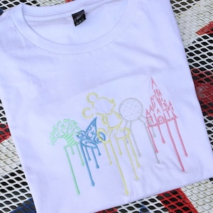 Theme Parks Castle and Mickey Embroidered T-Shirt All 4 Parks