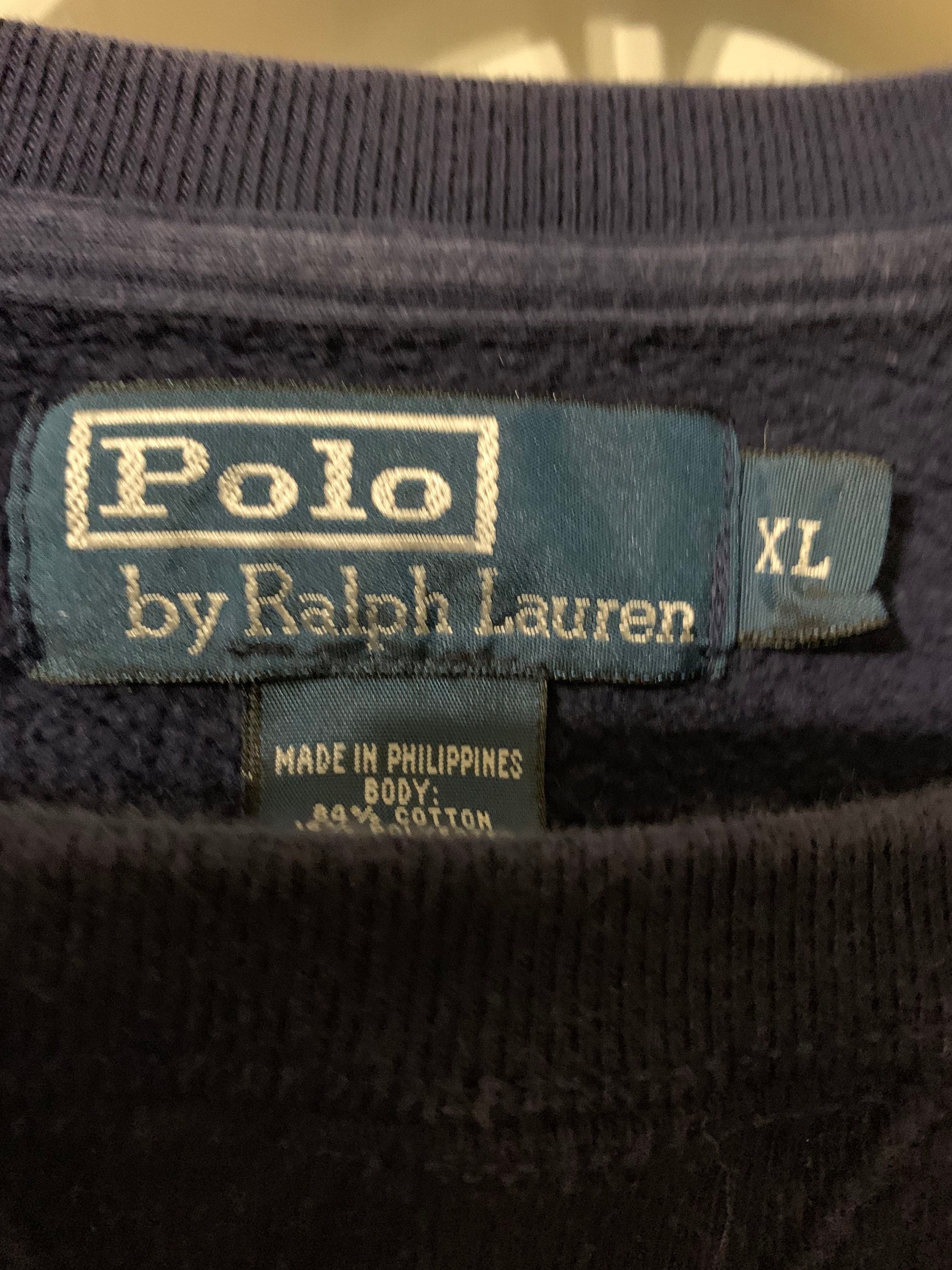 Vintage Polo mens sweatshirt size XL. Etsy