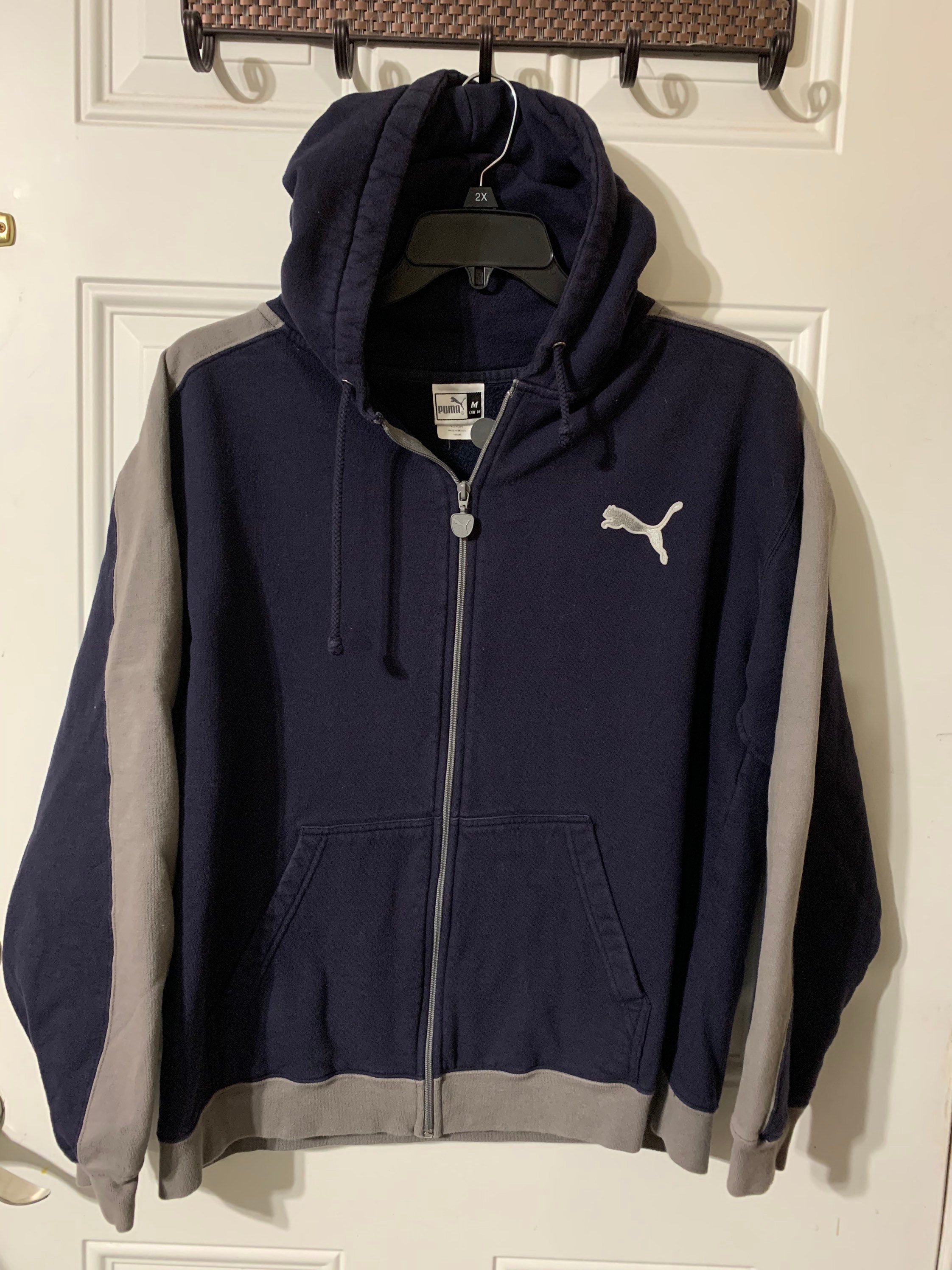 Vintage Puma zip up hoodie size Medium. | Etsy