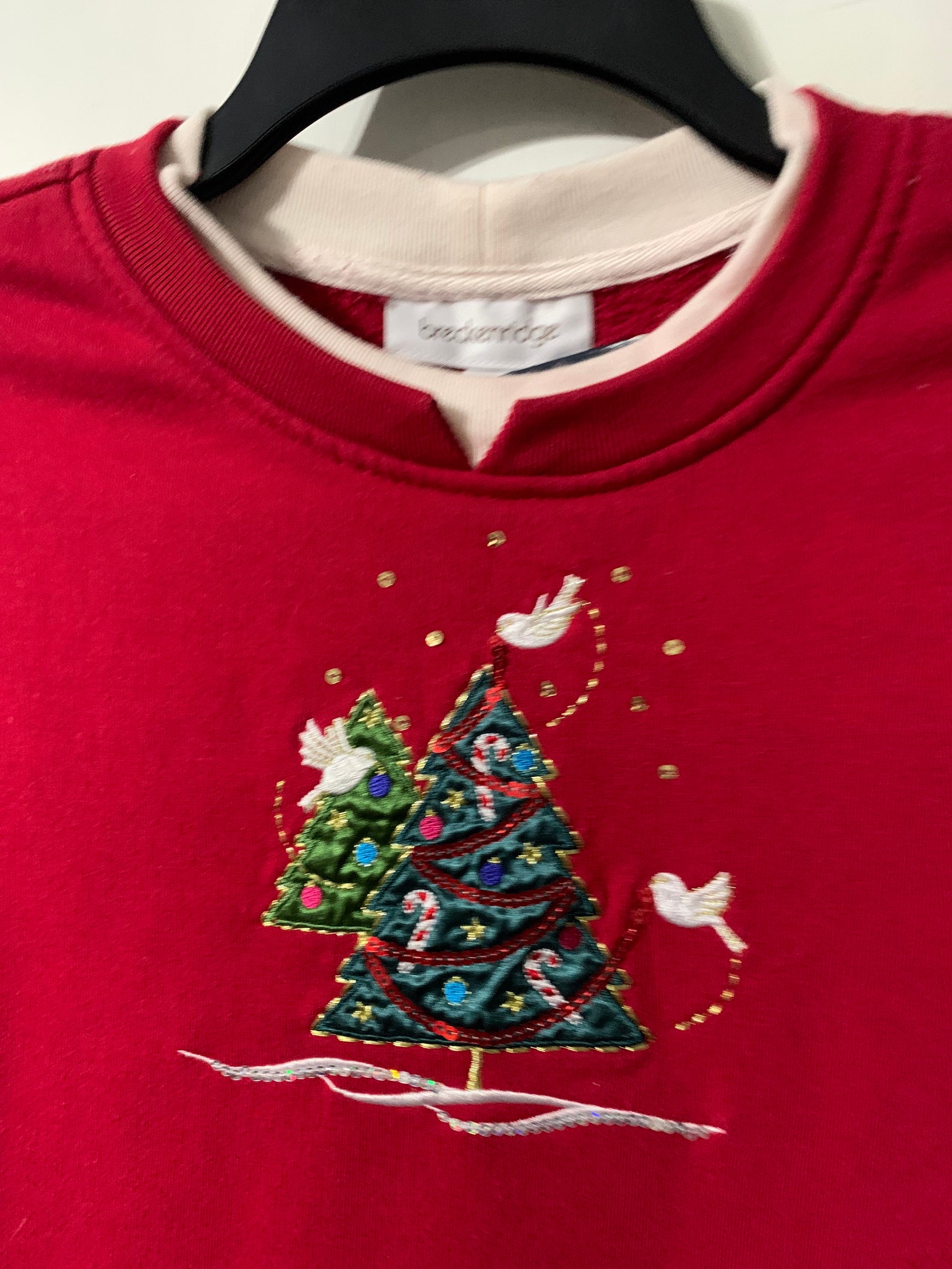 Vintage Christmas sweater size Large. Etsy Vintage Christmas Sweater