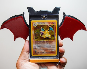 Pokemon TCG Card Stand - Charizard Style - 3D Printed Wings