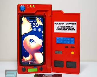 Pokémon Pokédex Wireless Phone Charger - iPhone / Samsung / Android MagSafe compatible phones & cases only!