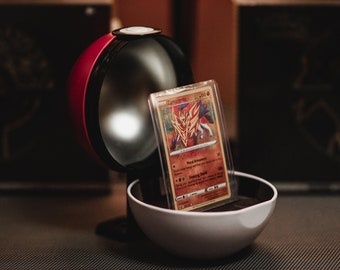 Pokemon Poke Ball Card Holder *Upcycled* 3D Printed Mounts & Ball