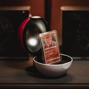 Pokemon Poke Ball Card Holder *Upcycled* 3D Printed Mounts & Ball