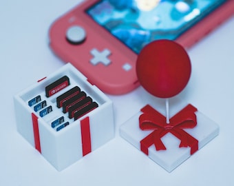 Animal Crossing Balloon Present Box - Trinket or Nintendo Game Case - Switch - SD Cards | Many Balloon Color Options!