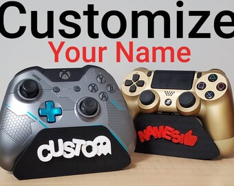 Universal Game Controller Stand XBOX / PLAYSTATION / Nintendo / PC *Customize Your Name!*