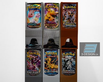 CARD Dispenser - Gravity Feed - Booster Packs! TCG, Sports, Pokemon, Magic, Digimon, NBA, Sports, Dragonball, Yugioh, Card Shops! 3D Printed