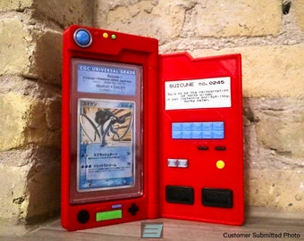 Graded Card Pokémon Pokédex Custom Case Holder - PSA, BGS, Cgc & many more! GIFT, Birthday, Display, Collection, Office