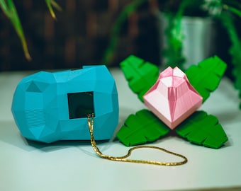 Pojemnik do przechowywania Pokemonów - Ivysaur! Pudełko na drobiazgi - Wydruk 3D, 2 rozmiary Wysoka jakość