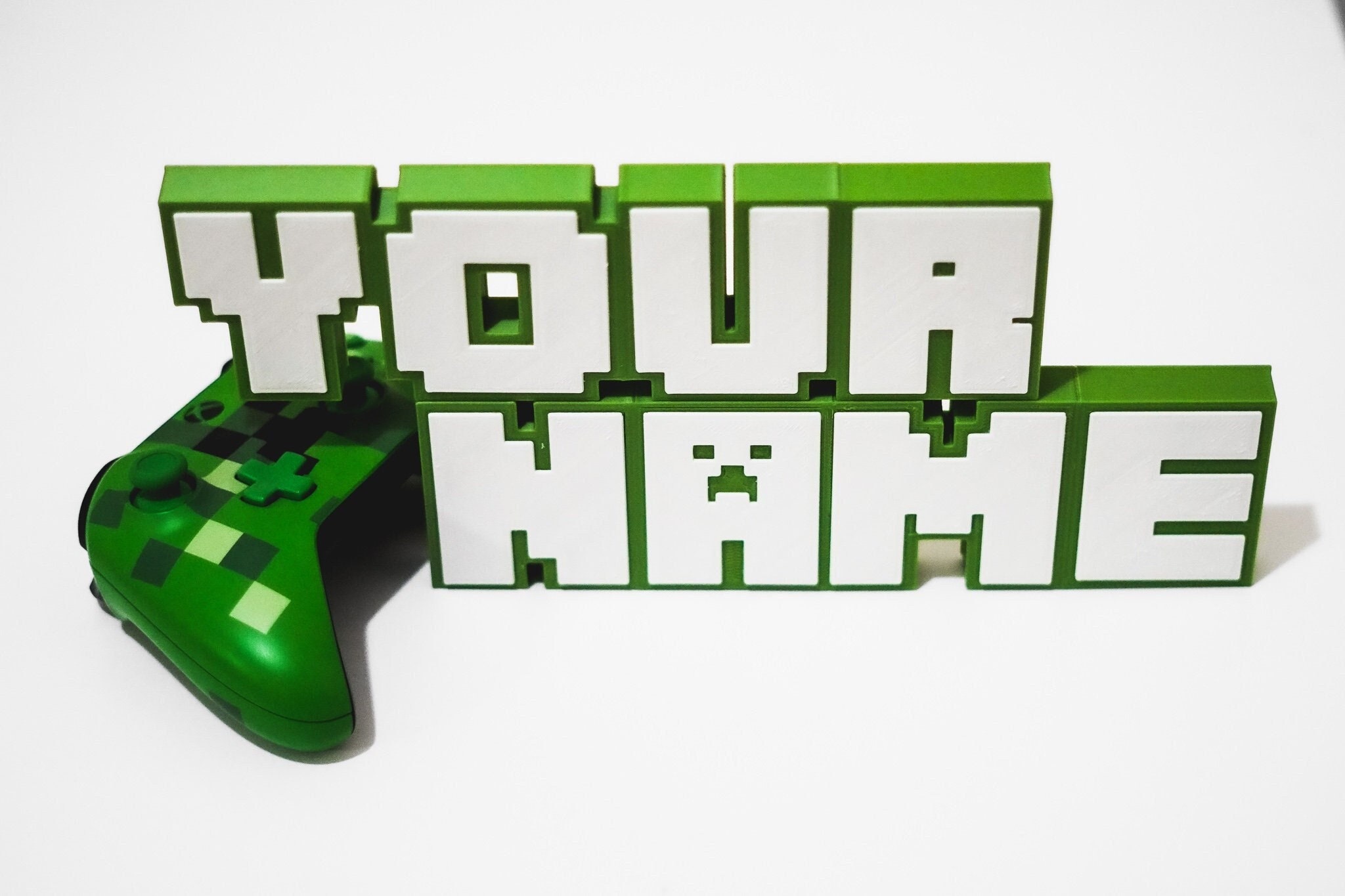 Minecraft Name Editable CUSTOMIZED MINECRAFT Inspired 3D Name Font - Many Options, Color ...
