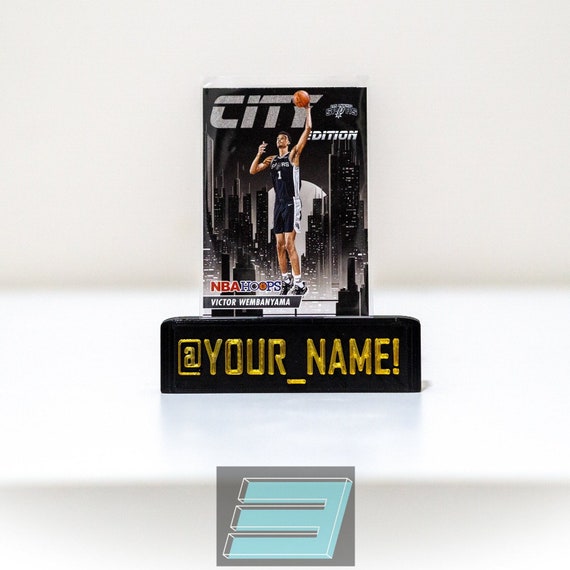 3D Customized Card Stands - EBAY, LCS, Streaming, WhatNot, Conventions, Collectables - 3D Printed - Pick Font & Name / Many Color variations
