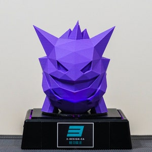 Pokemon Gengar Desktop Organizer Pen Holder, Brushes, etc POLY 3D Printed Many Color & Size options Fast Processing image 2