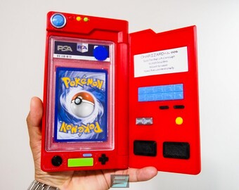 pokemon graded card holder Case Club 100 Graded Card Slab Collector Aluminum Style Case - Storage Fits PSA/BGS/FGS/SGC - Sports/Trading Box for MTG/Baseball