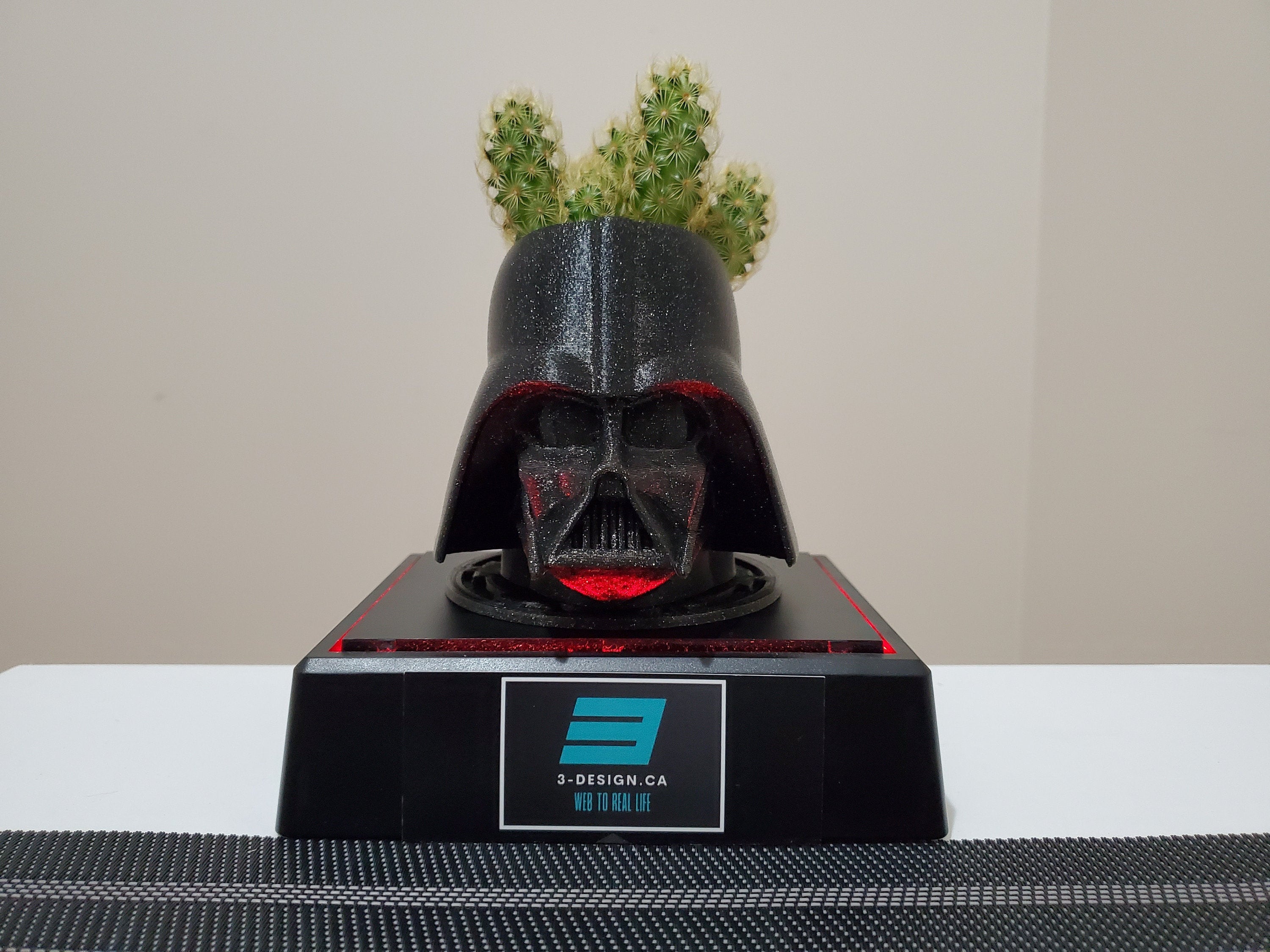 Star Wars Darth Vader Planter Pot - 3D Printed - Many Color options & sizes