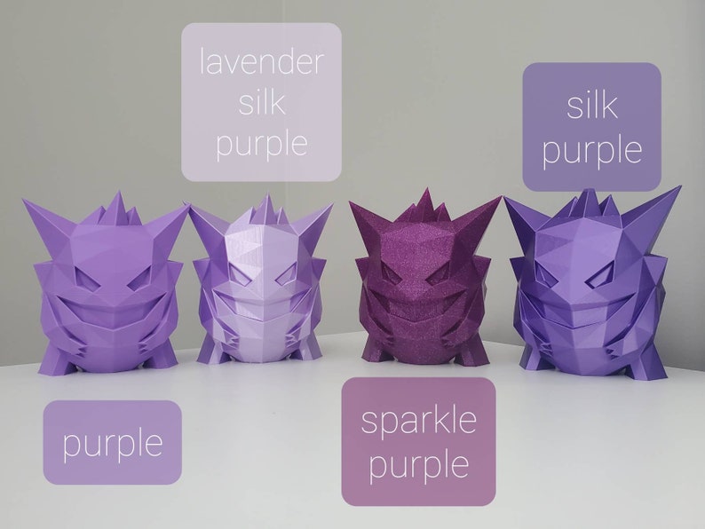 Pokemon Gengar Desktop Organizer Pen Holder, Brushes, etc POLY 3D Printed Many Color & Size options Fast Processing image 9