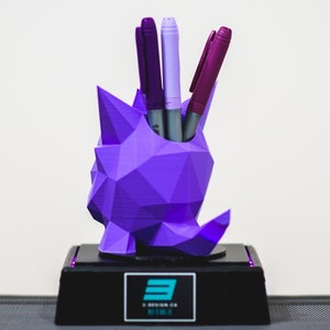 Pokemon Gengar Desktop Organizer Pen Holder, Brushes, etc POLY 3D Printed Many Color & Size options Fast Processing image 3