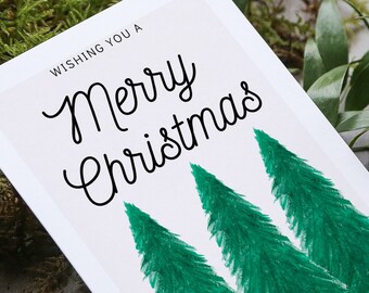 PRINTABLE Christmas Card - Wishing You a Merry Christmas