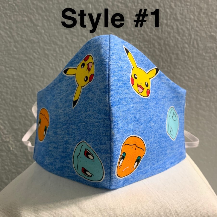 Pokémon Face Mask Etsy