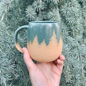 Forest mug made to order Teal