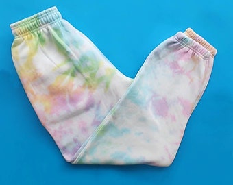 GreenIncCo Rainbow Tie Dye Jogger Set Tracksuit Sweatsuit Sweatshirt Crew Neck and Joggers Sweatpants Men Woman Unisex