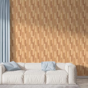 Woden Pattern Wallpaper Accent Wall Mural For Living Room Wall Art Mural Decor Peel and Stick