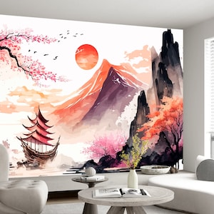 Japanese Landscape Wallpaper & Mountains and Sea Nature Japan Chinese ...