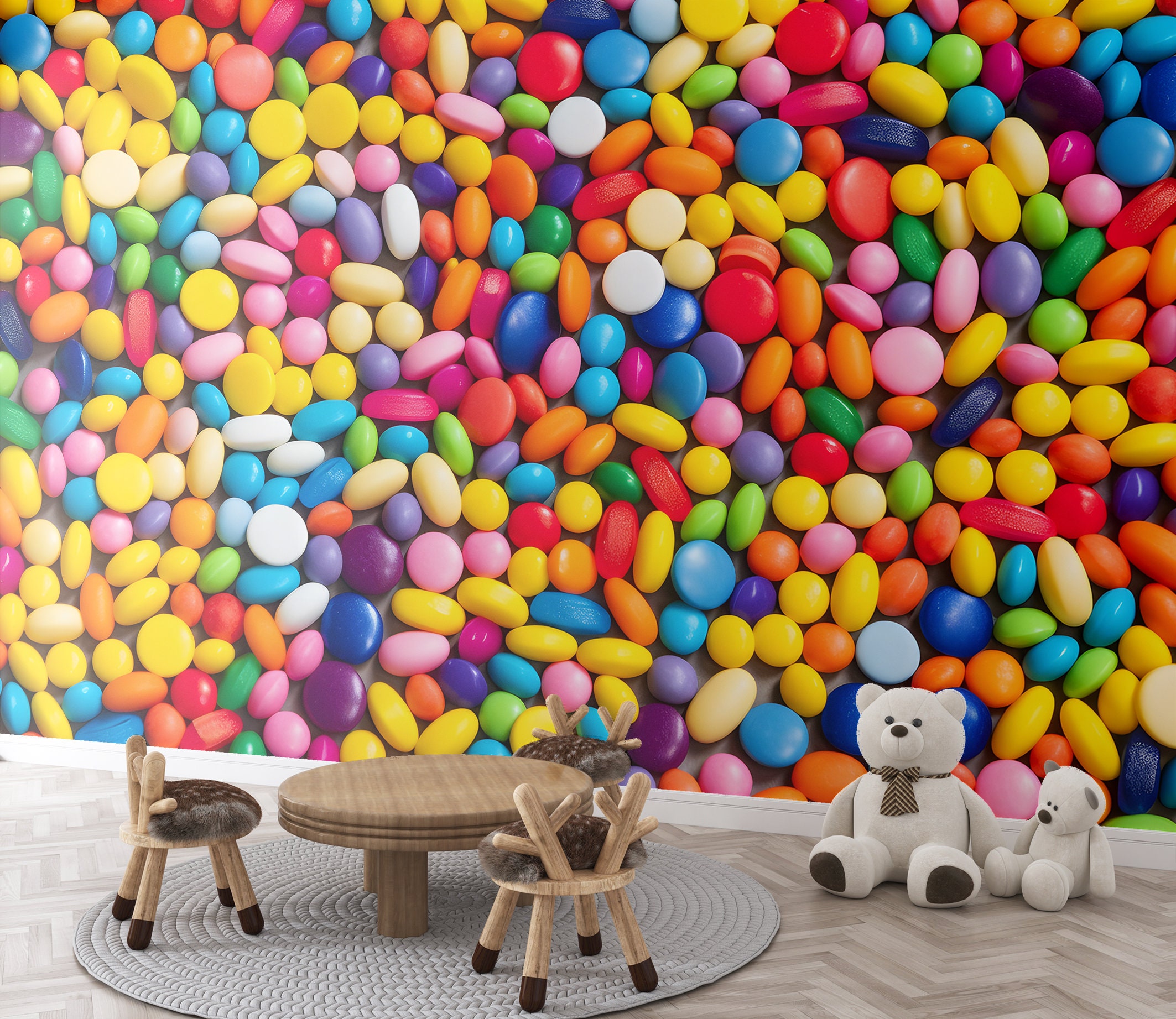 Artistic Dog Food Jelly Bean Landscape for Mobile Artistic Dog Food Jelly Bean Landscape for Mobile