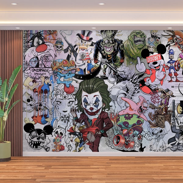 Pop Art Wall Mural Etsy UK