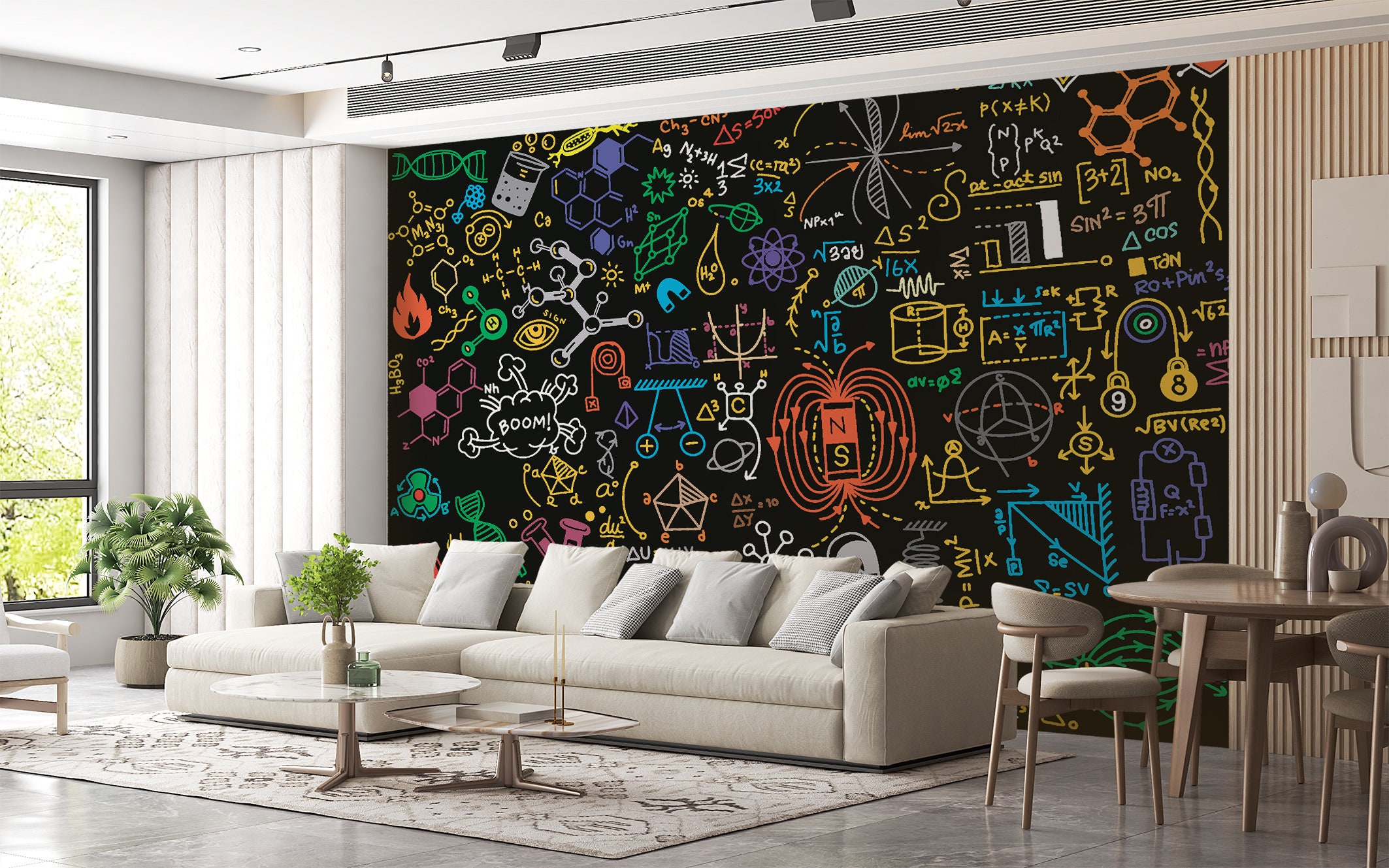 Science Wallpaper & Experiments Physics Wall Mural Education