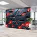 Tech Cyber Style Wallpaper Techno Wall Art Mural Hi Tech Technology ...
