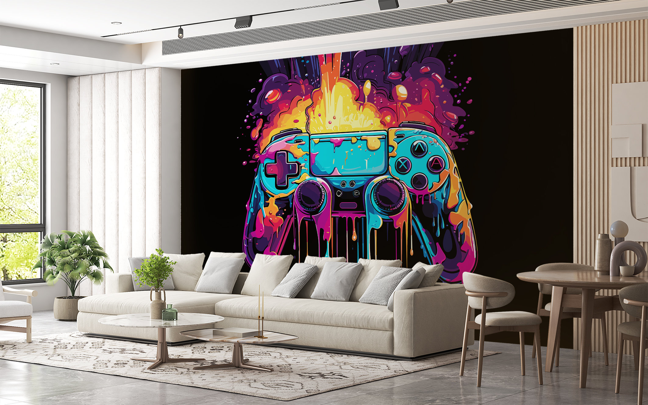 Gamer PERSONALISED Player Wall Mural Gamer Teen Room Wallpaper Teenager  Mural Wall DECAL Gaming Fan Interior Wall Poster Player -  France
