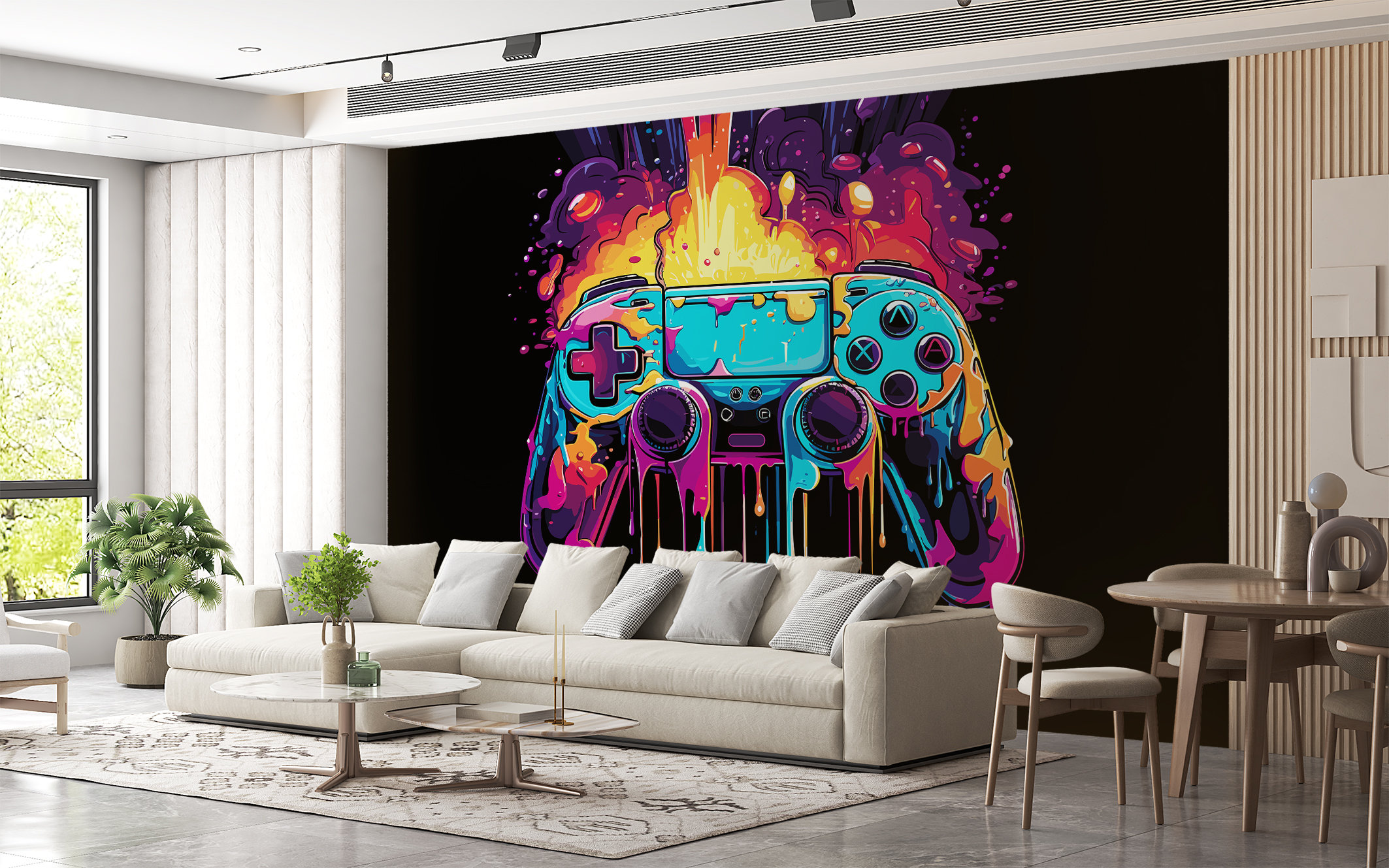 Canvas schilderij, Game Over spelconsole Canvas schilderij, Game Over spelconsole