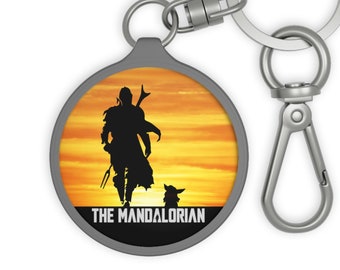 The Mandalorian Keyring, This is the Way Keyring, Mando Keychain or Bag Tag, Grogu Keyring or Bag Marker, Mandalorian Gift