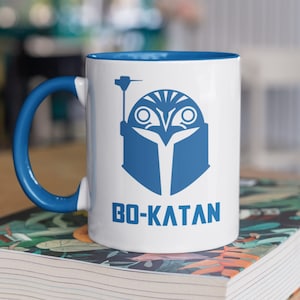 Blue Bo-Katan Mug, The Mandalorian, Bo-Katan Kryze Coffee Mug, Bo Katan Helmet Mug, Mandalorian Gift, Bo-Katan Gift, This Is The Way