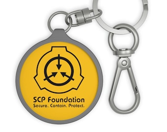 SCP Foundation Keychain: Secure Contain Protect Gamer Tag