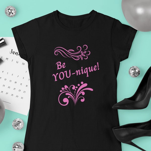 Be YOUnique - Women's Softstyle Tee - Be You-nique - Women's Shirt - Inspirational