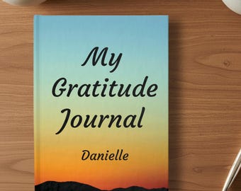 Personalized Sunset Gratitude Lined Journal