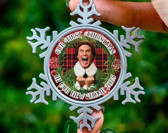 Our New Home Ornament, Pewter Our First Christmas Holiday Décor