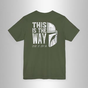 Mythosaur This Is The Way Shirt, The Mandalorian Shirt, Mando T-Shirt, Mandalorian Tee, Mando Shirt, Galaxy's Edge, Mythosaur Skull Shirt image 4