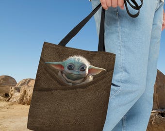 Bolsa de transporte de Grogu, 3 tamaños, cosplay de The Mandalorian, bolsa de Grogu para Halloween, bolsa de The Child, bolsa de Baby Yoda, Din Grogu, bolsa de Halloween