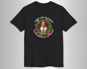 I Just Like to Dance Shirt, Funny Elf Christams DryBlend® Dancing Tee