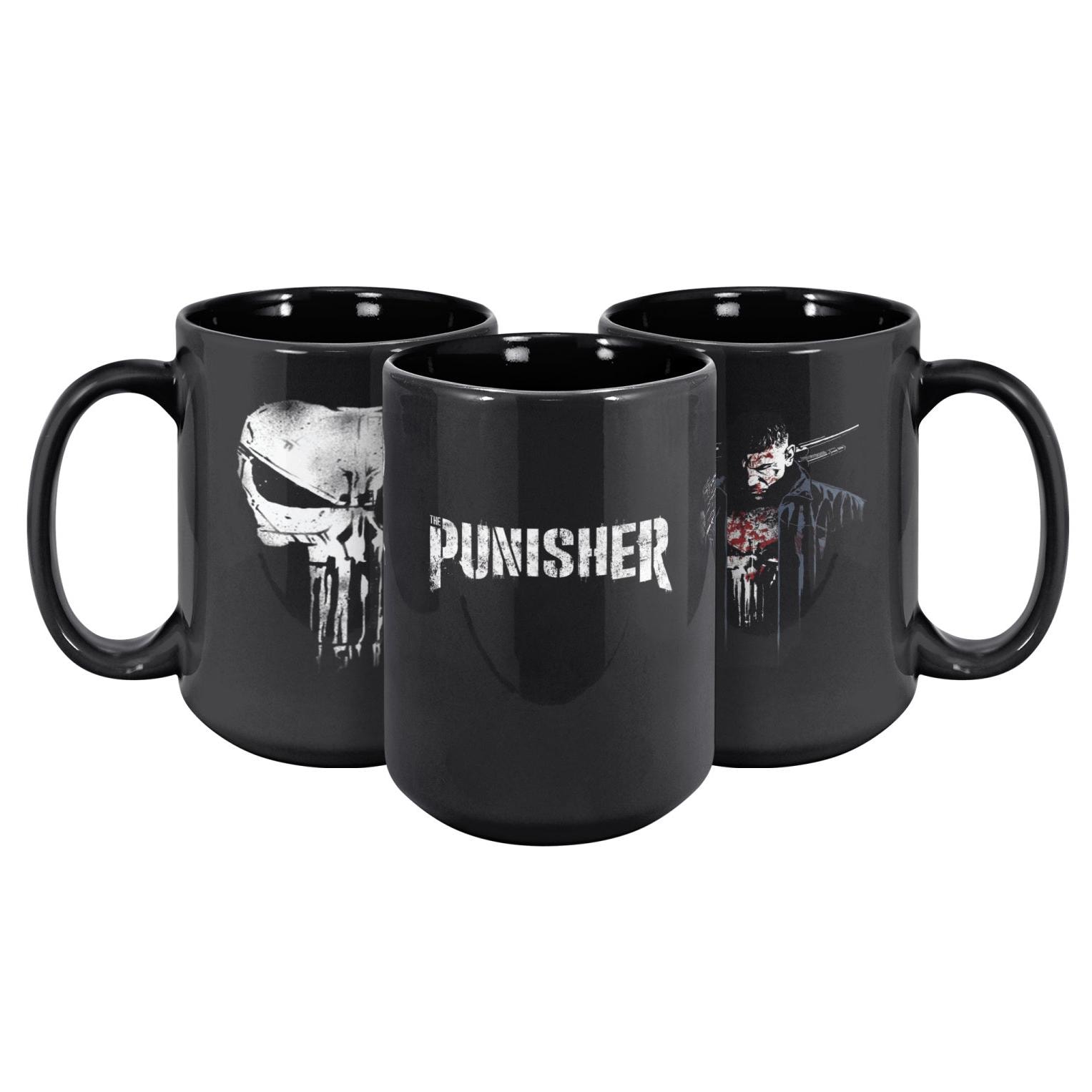 16 oz ceramic coffee mug punisher The Punisher, USA Flag, 15 oz Mug main image 1