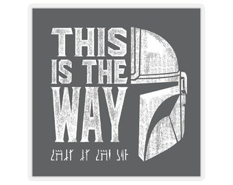 Mandalorian Sticker | This Is The Way Sticker | Helmet Vynil Sticker | 2", 3", 4" and 6"