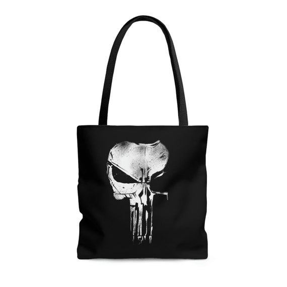 Loungefly Marvel Punisher Embroidered Canvas Square Mini Backpack